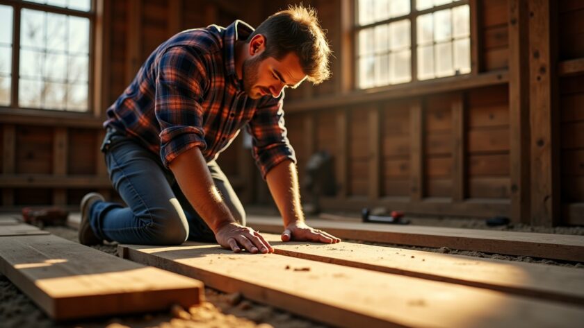 Astuces essentielles pour poser un plancher sur terre battue avec succès