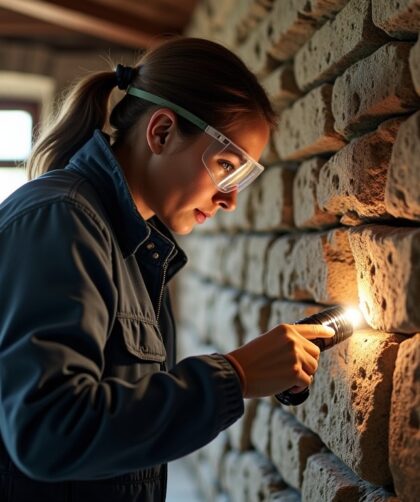 Méthodes efficaces pour éliminer la mérule sur un mur en pierre