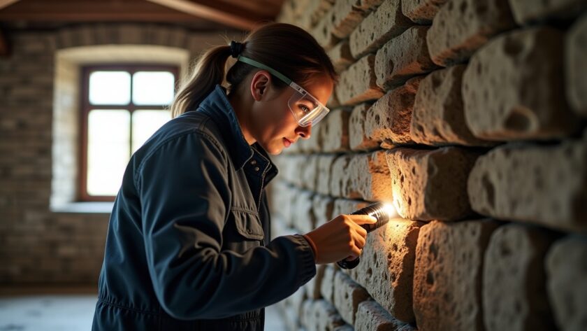 Méthodes efficaces pour éliminer la mérule sur un mur en pierre