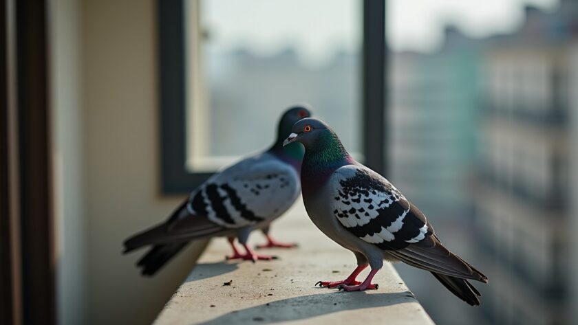 Que révèle la présence d'un nid de pigeons sur votre balcon ?